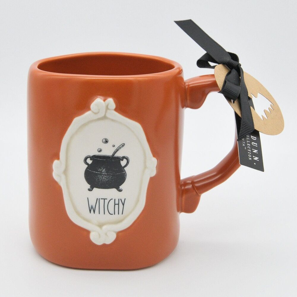 New Rae Dunn Witchy Mug, 16oz Ceramic Coffee Mug, Witch Decor, Halloween Gift